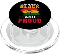 Histoire du noir fort et du noir fier PopSockets PopGrip pour MagSafe