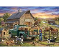 Histoire du Ranch ensoleillé Puzzle 1000 Pièces Adultes Et Enfants,Anti-Stress,Dès 14 Ans,Déco Murale,Défi,Cadeau Unique,Premium,Carton,Jeu Éducatif,Détente,Casse-tête 38x26cm