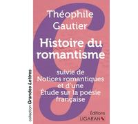 Histoire du romantisme (grands caractères): suivie de Notices romantiques et d'une Étude sur la poésie française