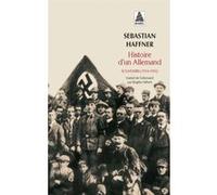 Histoire d'un Allemand Sebastian Haffner (Auteur), Brigitte Hébert (Traduction)