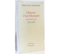 Histoire d'un Allemand : Souvenirs 1914-1933