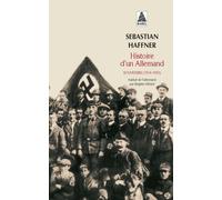 Histoire d'un Allemand: Souvenirs (1914-1933)