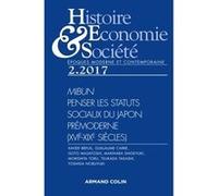 Histoire, Économie & Société (2/2017) Penser les statuts sociaux du Japon prémoderne (XVIe-XIXe sièc Collectif (Auteur)
