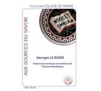 Histoire Économique Et Monétaire De L'orient Hellénistique - (1cd Audio)