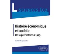 Histoire économique et sociale. De la préhistoire à 1975. Licence Sciences éco - Clotilde Champeyrache - Ellipses - broché - Etude
