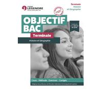 Histoire et Géographie Terminale Cours - Méthode - Exercices - Corrigés - Cécile Vrain - Cours Legendre Eds - broché - Scolaire / Universitaire