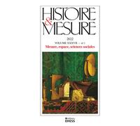 Histoire et Mesure, n°37/1 - Mesure, espace, sciences social - Collectif - Ecole Des Hautes Etudes En Sciences Sociales - broché - Revue