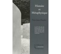 Histoire et Métaphysique