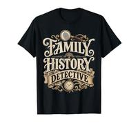 Histoire familiale Détective Généalogie Recherche d'ascendance T-Shirt Graphique avec Valeur