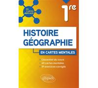 Histoire-Géographie -1re 63 cartes mentales et exercices corrigés - Brice Rabot - Ellipses - broché - Scolaire / Universitaire