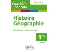 Histoire-Géographie - 1re Nouveaux programmes - Gilles Martinez - Ellipses - broché - Scolaire / Universitaire