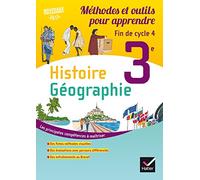 Histoire - Géographie 3e - Ed 2016 Méthode et outils pour apprendre - Cahier de l'élève