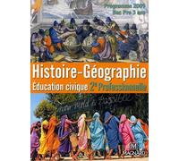 Histoire-Géographie, Education Civique 2nde Professionnelle, Bac Pro En 3 Ans - Programme 2009