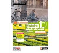 Histoire-Géographie - EMC - 1re Enseignement commun - Voie technologique - Éd. 2025 - Livre + licence - Jean-Louis Carnat - Nathan Technique - Livre CD-ROM - Scolaire / Universitaire CD