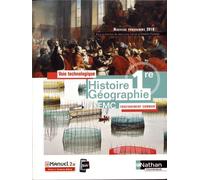 Histoire-Géographie - EMC - 1re technologique - Enseignement commun