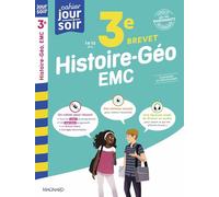 Histoire-Géographie-EMC 3e Brevet - Cahier Jour Soir: Conçu et recommandé par les enseignants