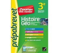 Histoire-géographie EMC 3e - Prépabrevet L'examen avec mention: fiches, méthodes et sujets de brevet