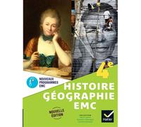 Histoire-Géographie-EMC 4e - Ed. 2025 - Livre élève - Martin Ivernel - Hatier - broché - Scolaire / Universitaire