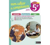 Histoire-Géographie Emc 5e Cycle 4 Mon Cahier De Compétences