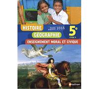 Histoire-Géographie-EMC 5e - Nouveau programme 2016