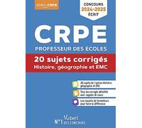Histoire Géographie Emc - 20 Sujets Corrigés