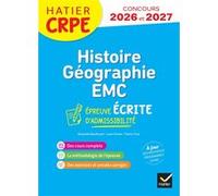 Baudinault, Gomes, Truel – Histoire-Géographie-EMC CRPE 2026-2027 – Épreuve écrite L3/M2 – Broché