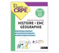 Réussir mon CRPE Histoire Géographie EMC épreuve d'admissibilité écrit M2 - 2026-2027 - Séverine Fix - Nathan - broché - Scolaire / Universitaire