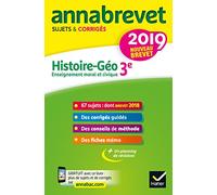 Histoire Géographie Enseignement Moral et Civique 3e: Sujets et corrigés