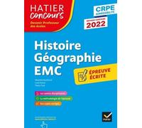 Histoire-Géographie-EMC- CRPE 2022 - Epreuve écrite d'admissibilité