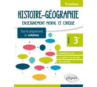 Histoire-Géographie. Enseignement moral et civique - Troisième - Brevet - Tout le programme en schémas