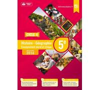 Histoire Géographie Enseignement Morale Et Civique 5e Cycle 4 - Manuel Élève - Edition 2016
