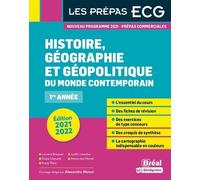 Histoire, Géographie Et Géopolitique Du Monde Contemporain 1re Année - Edition 2021-2022
