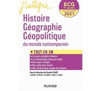 Histoire Géographie Géopolitique Du Monde Contemporain Ecg 1re Année - Tout-En-Un - Edition 2021