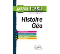 Histoire-Géographie. Premières ES et L. Fiches de révision - Frédéric Testu - Ellipses - broché - Scolaire / Universitaire