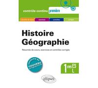 Histoire-Géographie - Premières L et ES - nouveau programme - Gilles Martinez - Ellipses - broché - Scolaire / Universitaire