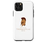 Histoire Grecque Antique Bataille des Thermopyles - Casque Spartiate Coque pour iPhone 11 Pro