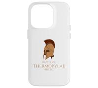 Histoire Grecque Antique Bataille des Thermopyles - Casque Spartiate Coque pour iPhone 14 Pro