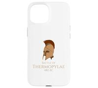 Histoire Grecque Antique Bataille des Thermopyles - Casque Spartiate Coque pour iPhone 15