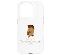 Histoire Grecque Antique Bataille des Thermopyles - Casque Spartiate Coque pour iPhone 15 Pro