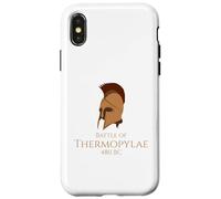 Histoire Grecque Antique Bataille des Thermopyles - Casque Spartiate Coque pour iPhone X/XS