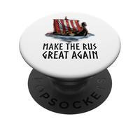 Histoire médiévale des Vikings Nordiques - Rendez la Rus géniale à Nouveau PopSockets PopGrip Adhésif