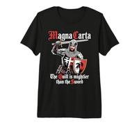 Histoire médiévale Magna Carta Parlement et Droits civils T-Shirt Haut de Gamme