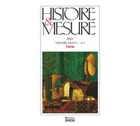 Histoire & Mesure n°36/1 - Varia - Stéphane Lamassé - Ecole Des Hautes Etudes En Sciences Sociales - broché - Revue