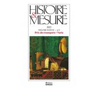 Histoire & Mesure n° 37/2 - Prix des transports