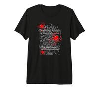 Histoire Naturelle Page de Titre Araignées Calligraphie Penwork T-Shirt Haut de Gamme