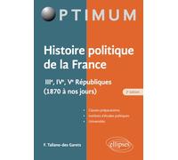 Histoire politique de la France - IIIe, IVe, Ve Républiques (1870 à nos jours)