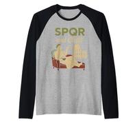 Histoire Romaine SPQR Jules César Idée Cadeau Latin Meme Manche Raglan