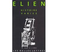 Histoire variée - Elien - Belles Lettres - broché - Livre
