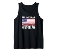 Histoire Vieilli 4 Juillet Tous Les Drapeaux américains USA Débardeur