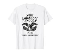 Histoire Vintage de la Campagne Abraham Lincoln 1860 Eagle T-Shirt